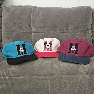 Vintage Mickey Mouse Snapback Hat Lot